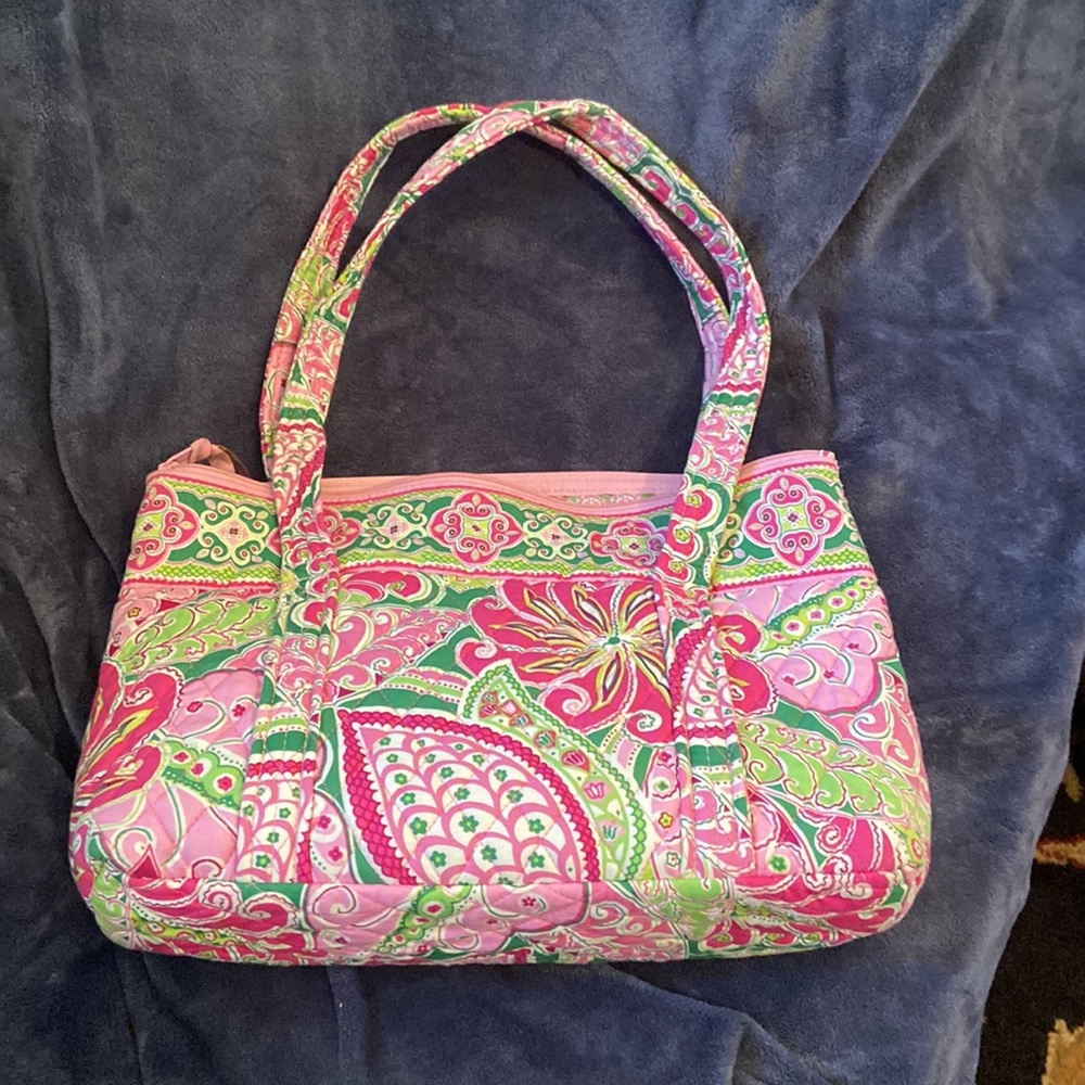 Vera Bradley Purse in Pinwheel Pink Pattern - Picture 8 of 10
